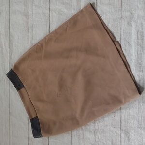 ANNE KLEIN PENCIL SKIRT WITH FAUX LEATHER DETAIL